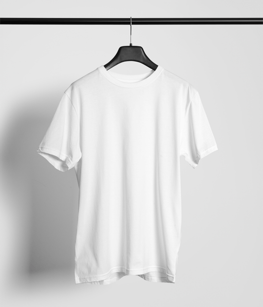 Classic White Crew Neck T-Shirt – Unisex