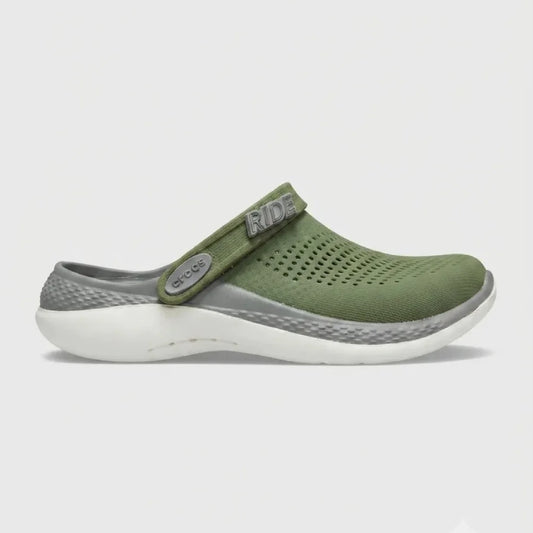 Unisex Literide 360 Clog - Olive Green Grey White Sole