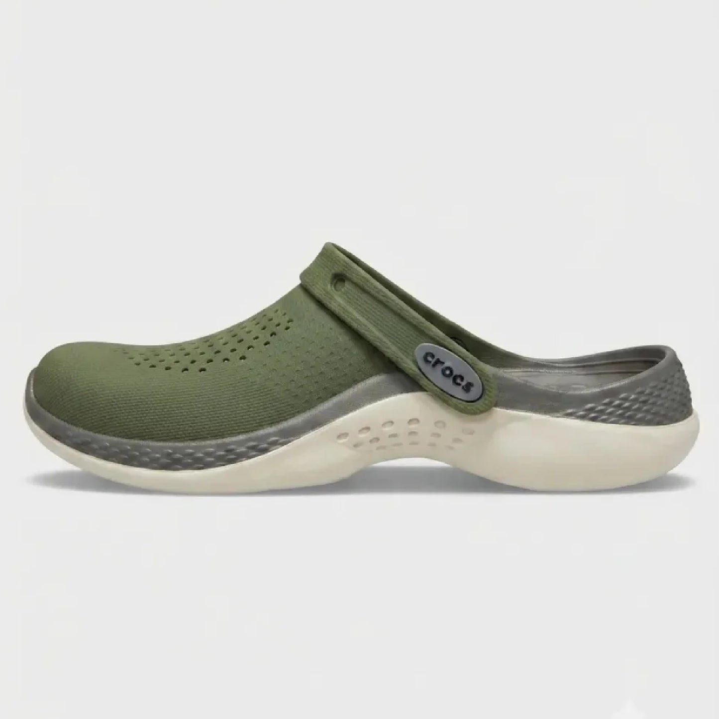 Unisex Literide 360 Clog - Olive Green Grey White Sole