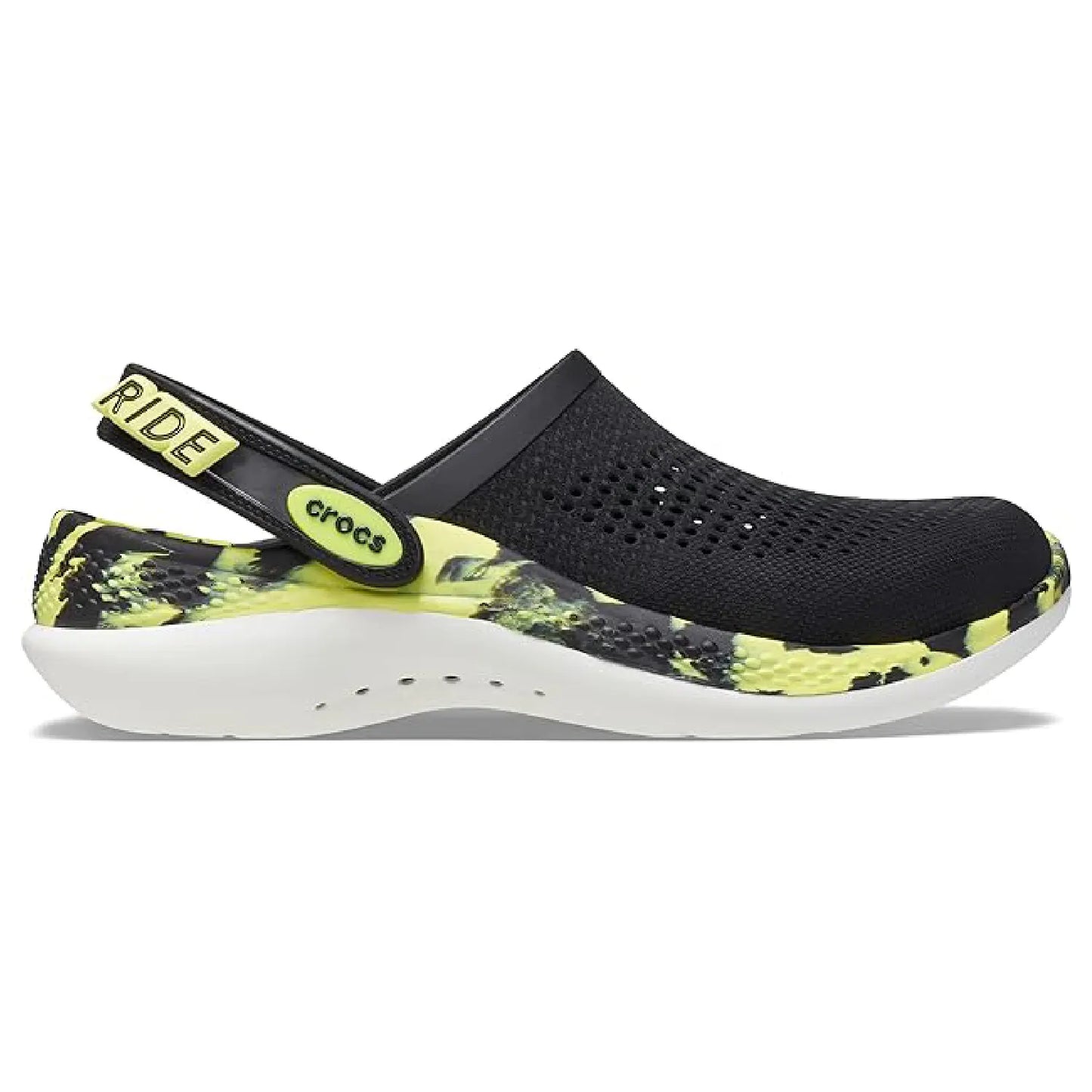 crocs Unisex Literide 360 Black Yellow Clog Clogs 360 beach shoes beachwear breathable shoes casual footwear casual shoes Casual Wear Clogs comfortable clogs comfortable sandals comfortable shoes Crocs crocs lite ride 360 Croslite foam everyday shoes foam clogs Footwear gardening shoes gym shoes lightweight shoes LiteRide LiteRide 360 loungewear men's crocs mens shoes pool shoes slip-on clogs slip-on shoes travel shoes Unisex unisex shoes water shoes water-resistant shoes women's crocs womens shoes