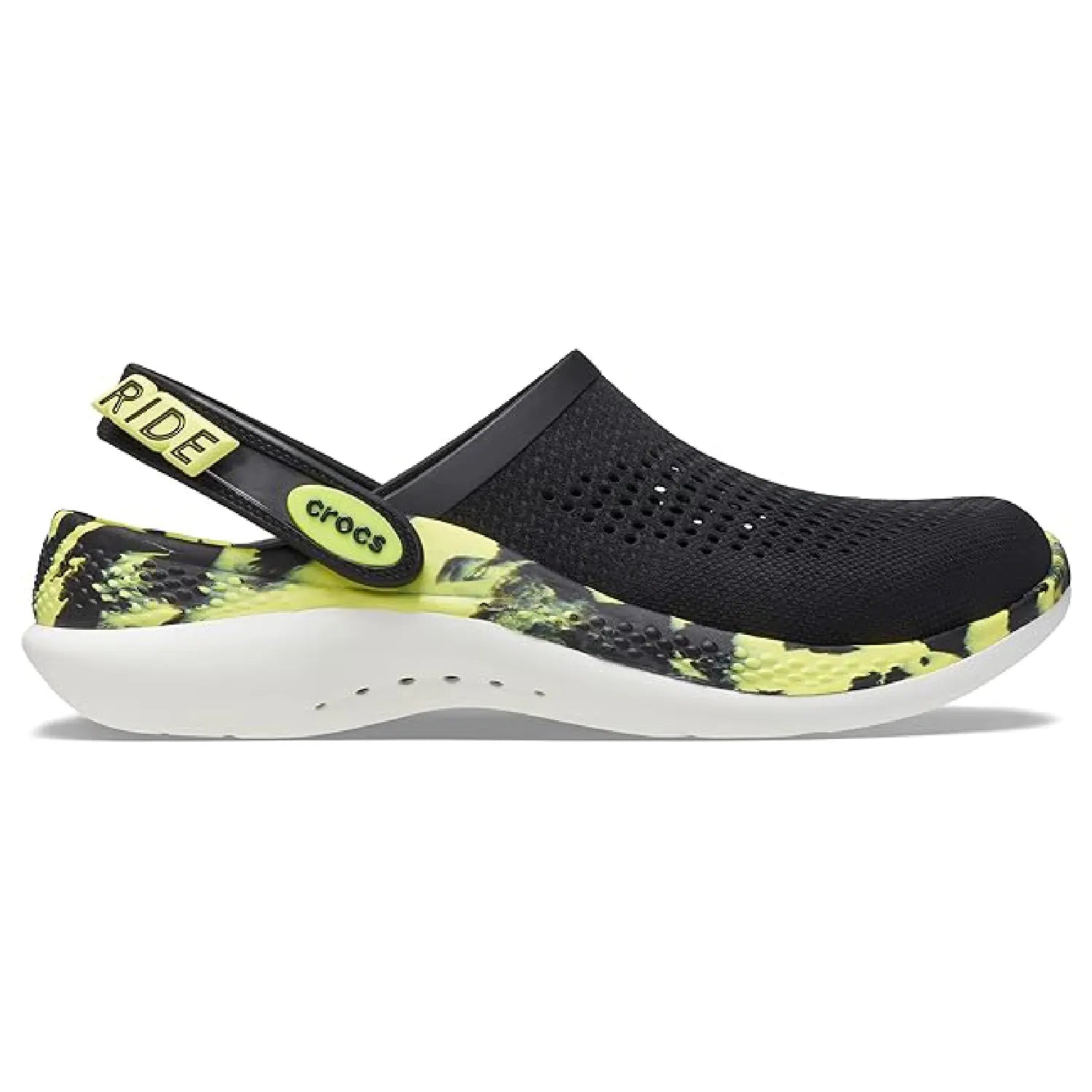 LiteRide 360 Marbled Clog - Black Neon Yellow