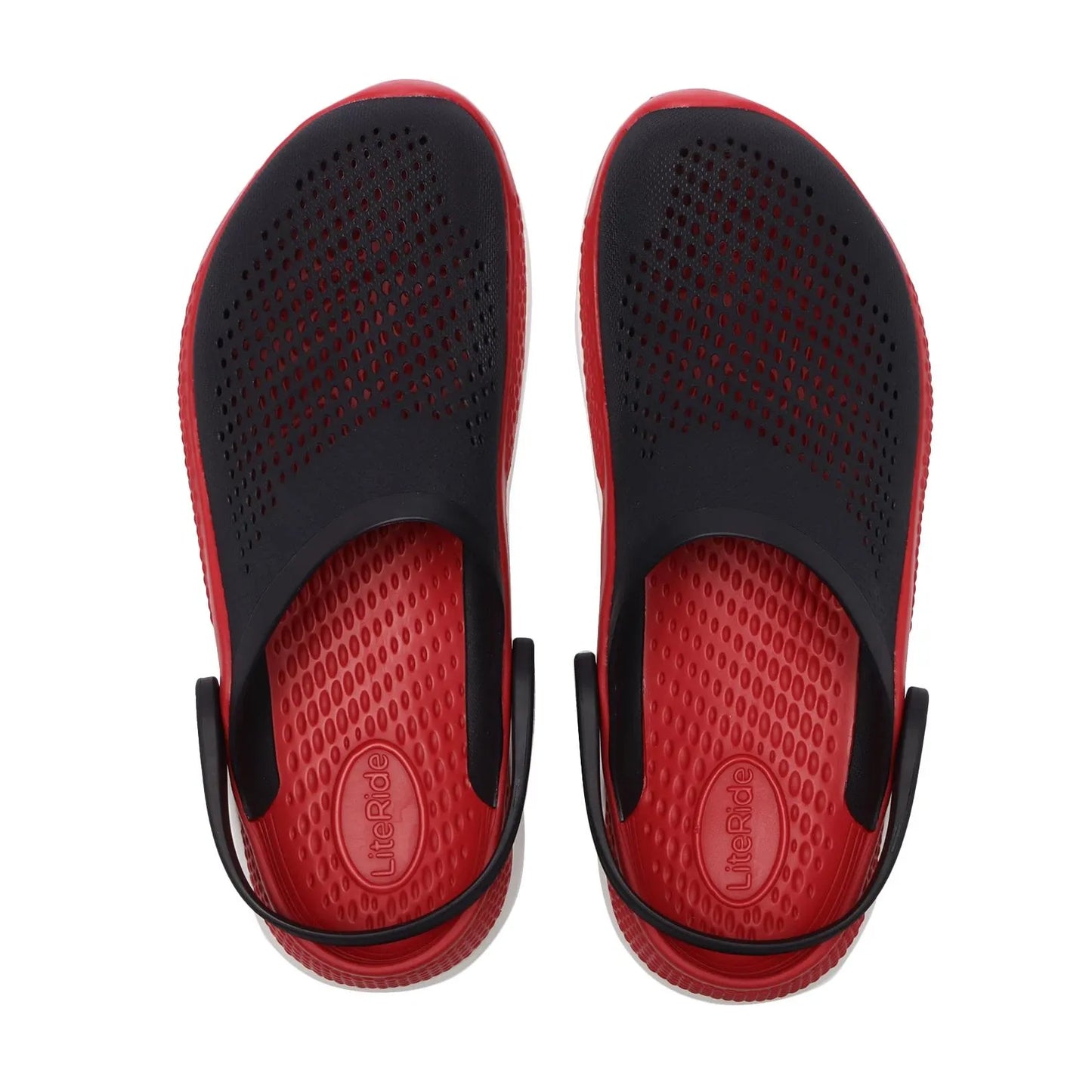Unisex Literide 360 Clogs - Black Red White Sole