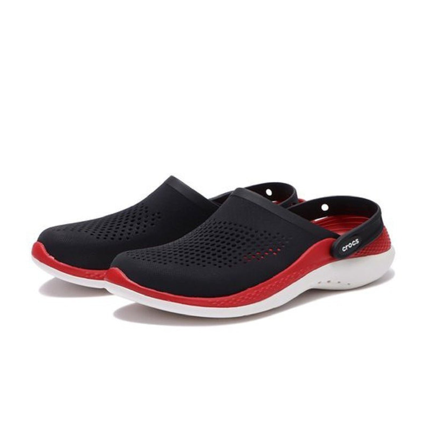 Unisex Literide 360 Clogs - Black Red White Sole
