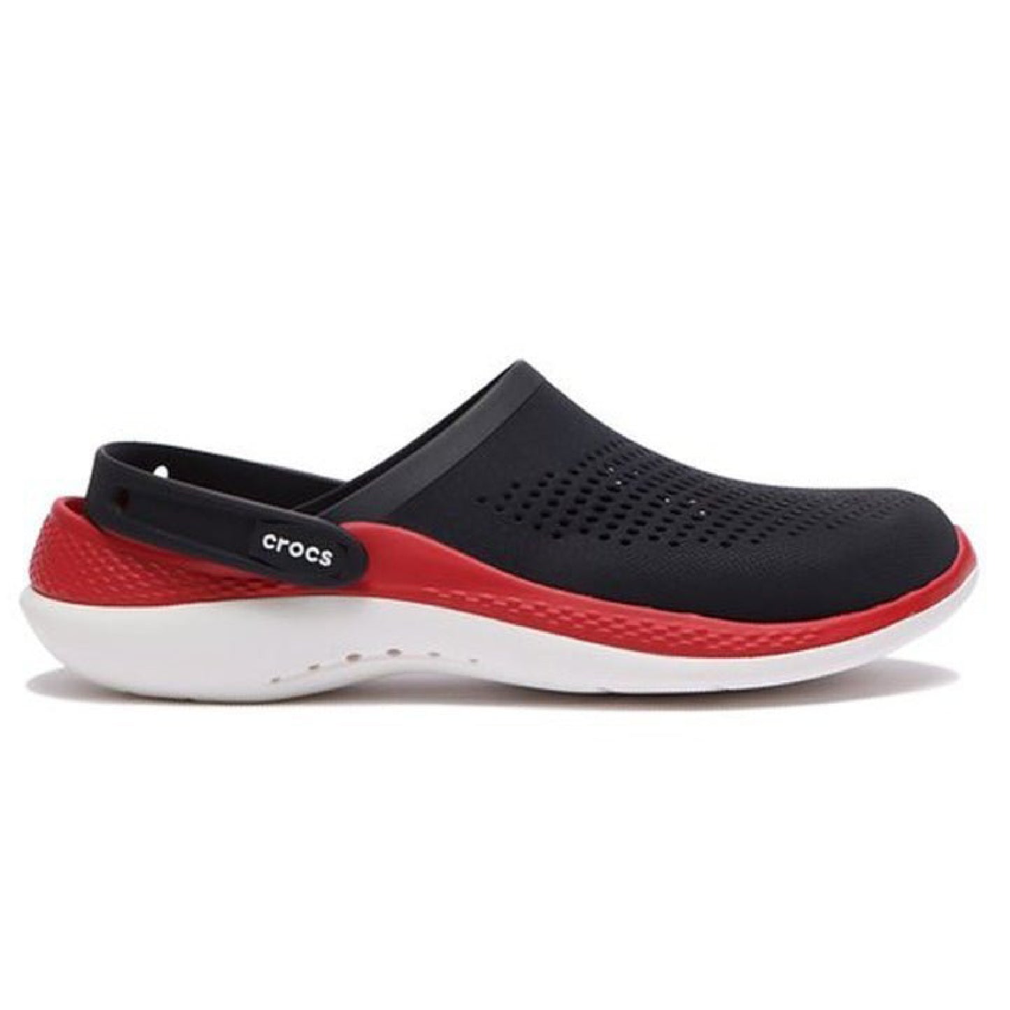 Unisex Literide 360 Clogs - Black Red White Sole