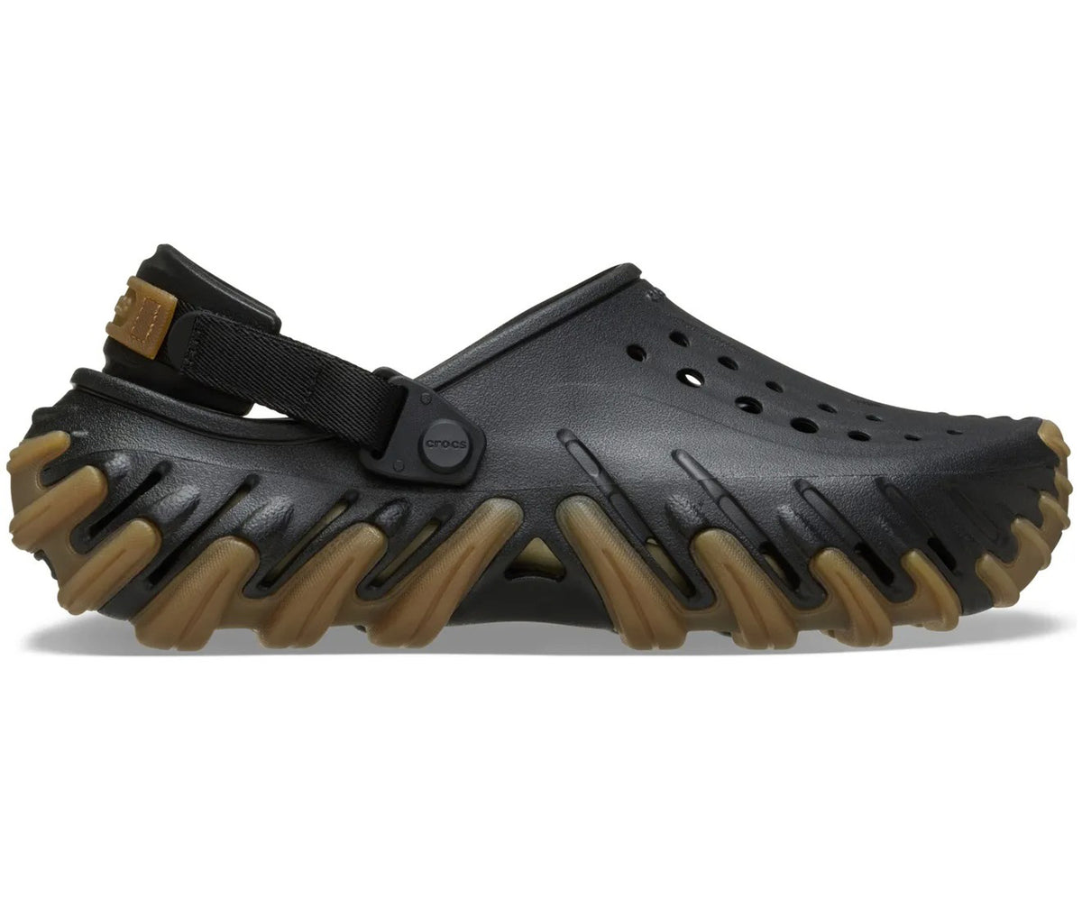 Crocs Echo Gum RO clog, chunky molded unisex design, black sand colourway