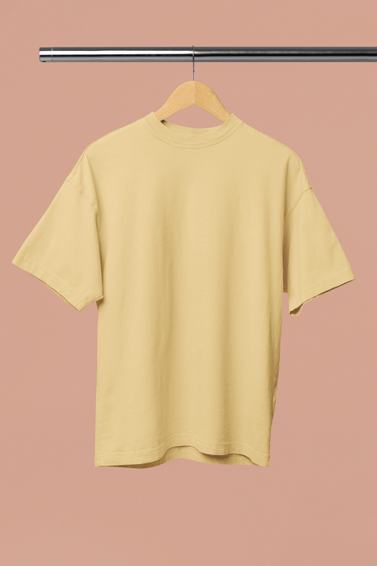 Entimessi - Unisex Oversize T-shirts - Ultra-Soft Cotton, Bio-Washed (Beige) - Oversize T-shirts - Casual Wear, Cotton, Large Size, Oversize, Oversize T-shirts, Plus Size, plus size t-shirts, Rapi-T-shirts, Round Neck, Short Sleeves, Solid Color T-shirts, T-shirts, Top, Unisex - {{ shop.shopifyCountryName }}