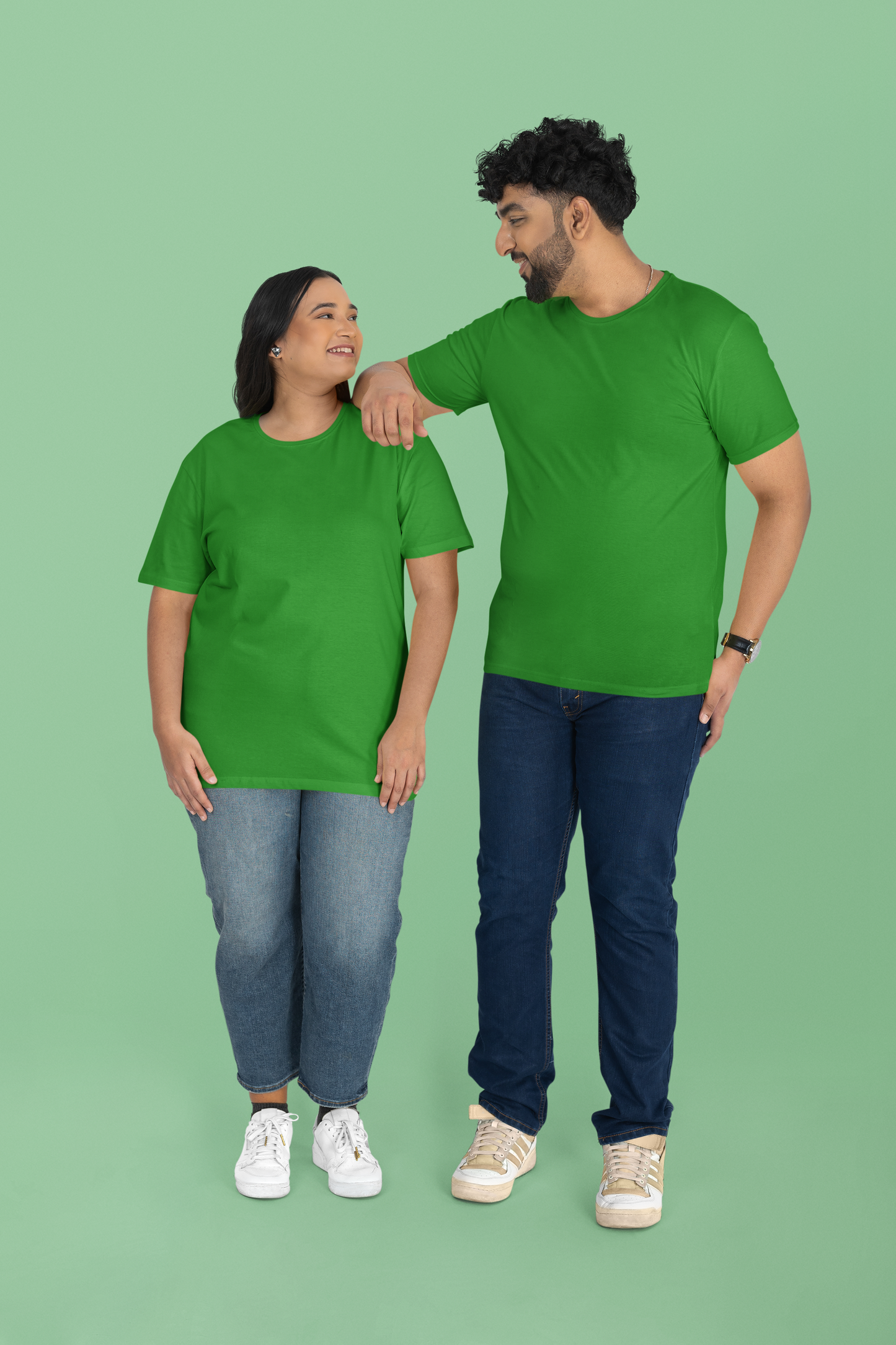 Entimessi Unisex Plus Size T-Shirt - Ultra-Soft Cotton, Bio-Washed (Bottle Green) Plus Size T-shirts Casual Wear Cotton Large Size Plus Size Rapi-T-shirts Regular Fit Round Neck Short Sleeves Solid Color T-shirts T-shirts Top Unisex