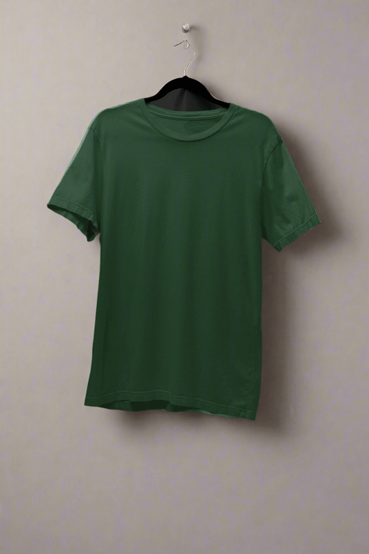 Entimessi - Unisex Plus Size T-Shirt - Ultra-Soft Cotton, Bio-Washed (Bottle Green) - Plus Size T-shirts - Casual Wear, Cotton, Large Size, Plus Size, plus size t-shirts, Rapi-T-shirts, Regular Fit, Round Neck, Short Sleeves, Solid Color T-shirts, T-shirts, Top, Unisex - {{ shop.shopifyCountryName }}