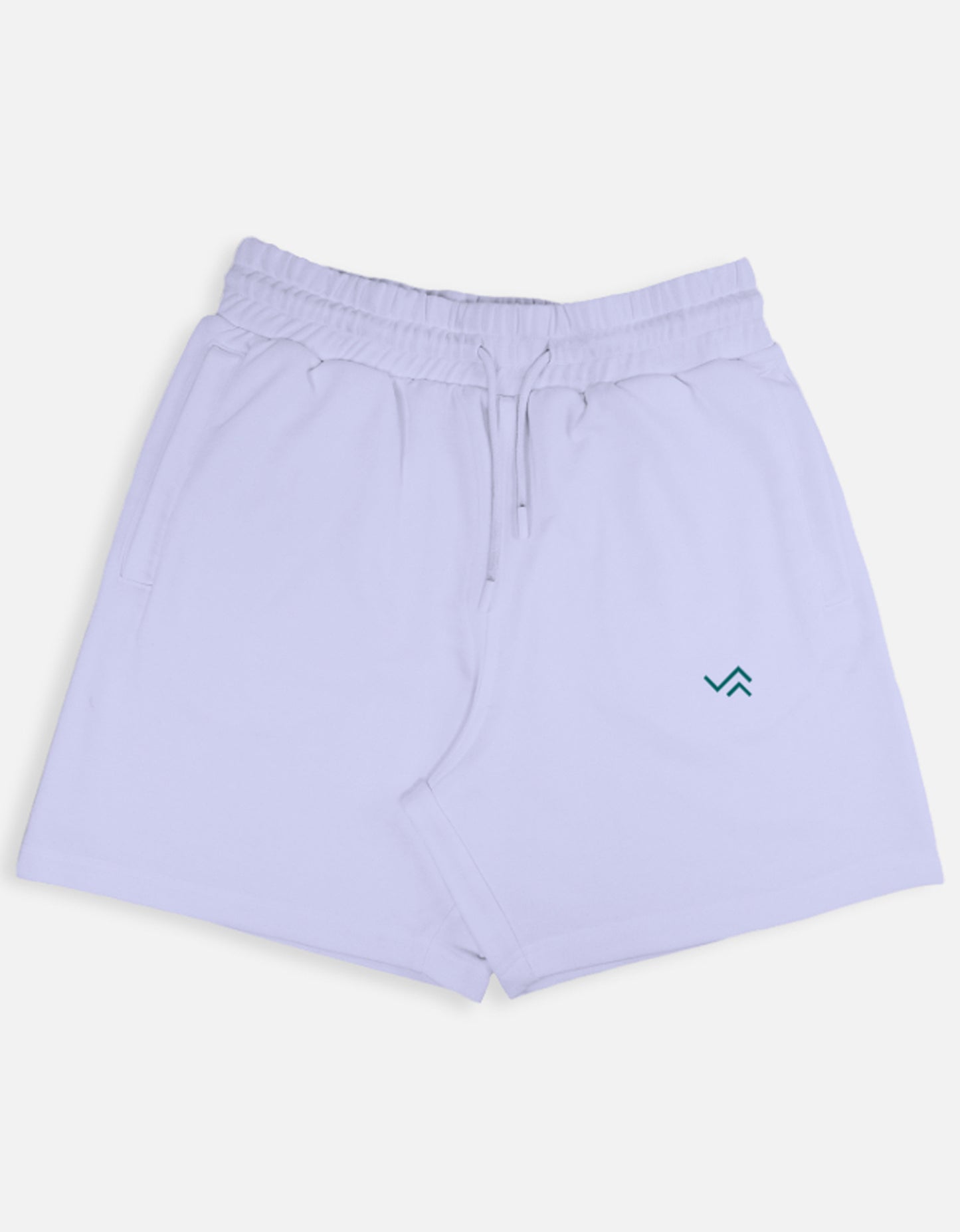 Light purple shorts with a Entimessi logo on a white background