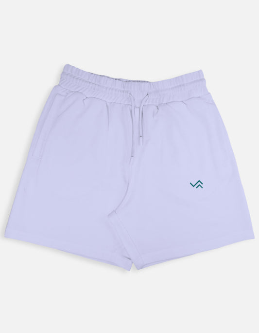 Light purple shorts with a Entimessi logo on a white background