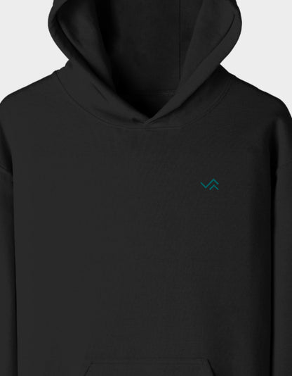 Unisex pullover hoodie in heavyweight cotton fleece