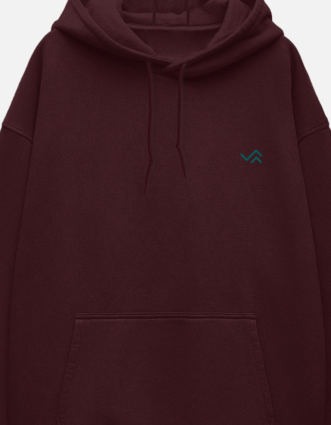 Unisex oversized pullover hoodie in heavyweight cotton fleece