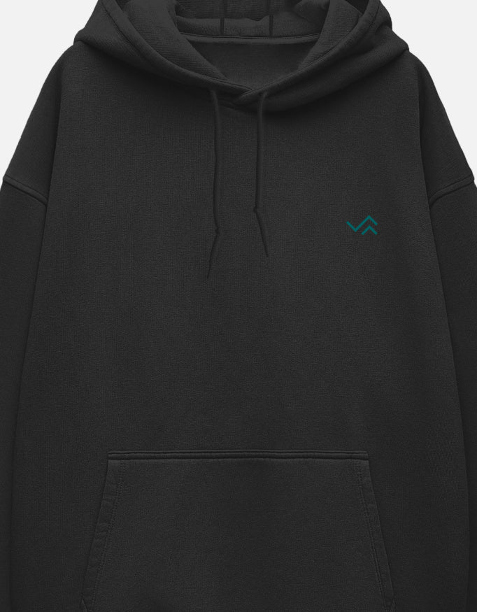 Unisex oversized pullover hoodie in heavyweight cotton fleece