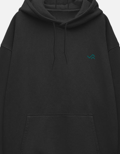 Unisex oversized pullover hoodie in heavyweight cotton fleece