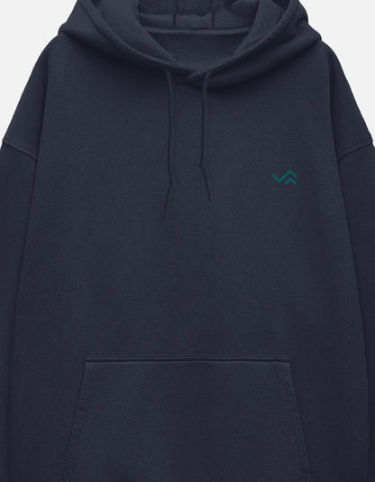Unisex oversized pullover hoodie in heavyweight cotton fleece
