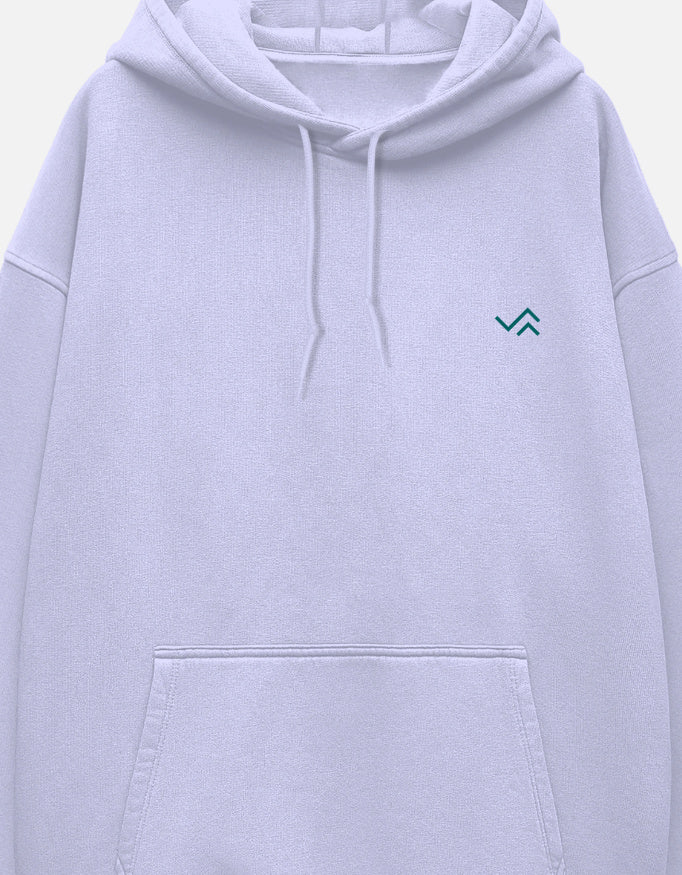 Unisex oversized pullover hoodie in heavyweight cotton fleece
