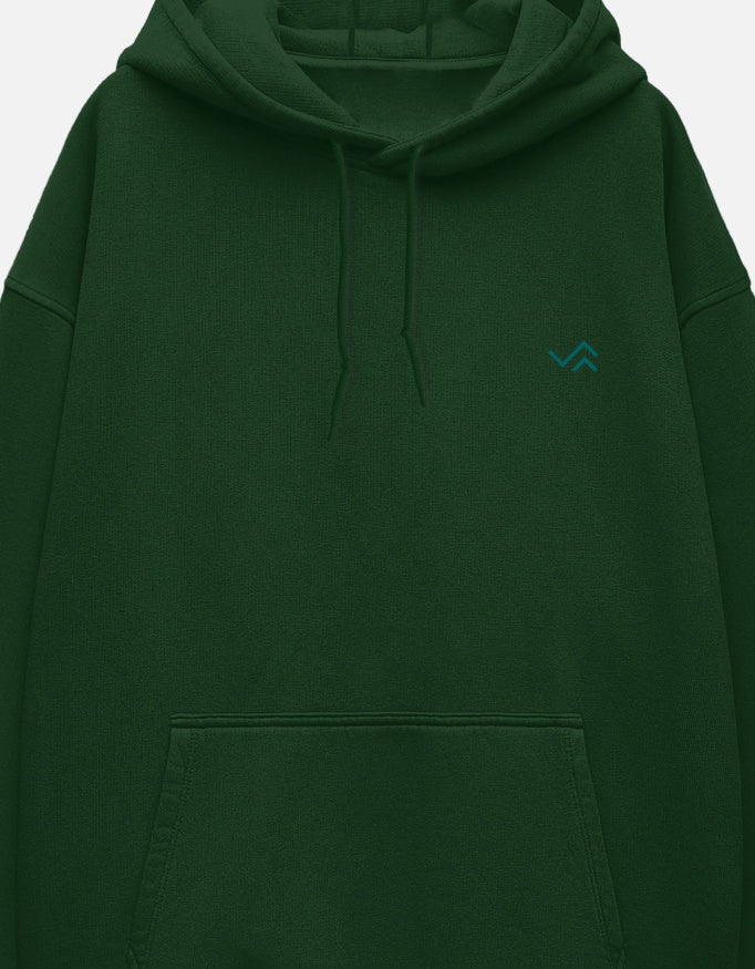 Unisex oversized pullover hoodie in heavyweight cotton fleece