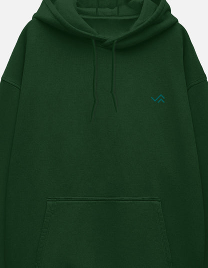Unisex oversized pullover hoodie in heavyweight cotton fleece