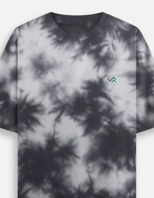 Entimessi Unisex Tie Dye Oversized T-Shirt White Black