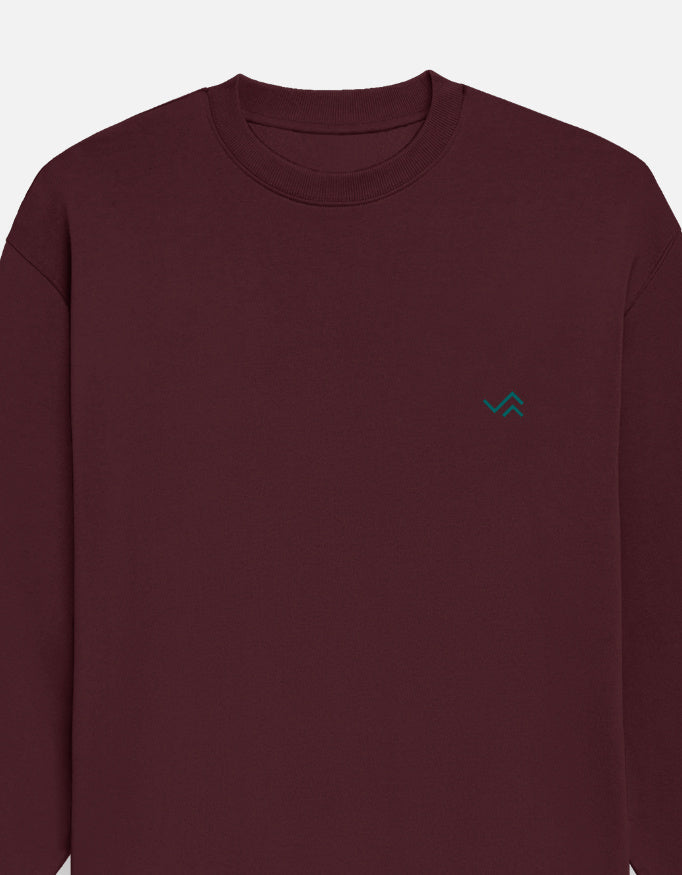 Unisex oversized sweatshirt in soft cotton fleece, relaxed fit