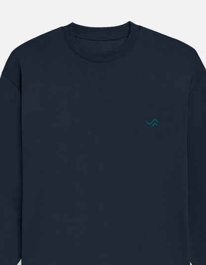 Unisex oversized sweatshirt in soft cotton fleece, relaxed fit