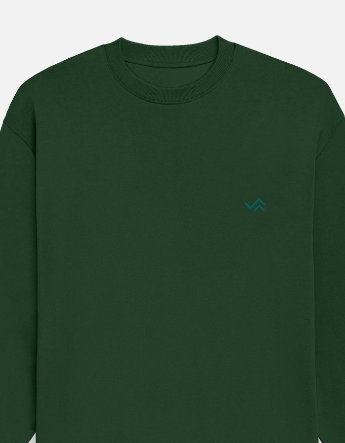 Unisex oversized sweatshirt in soft cotton fleece, relaxed fit