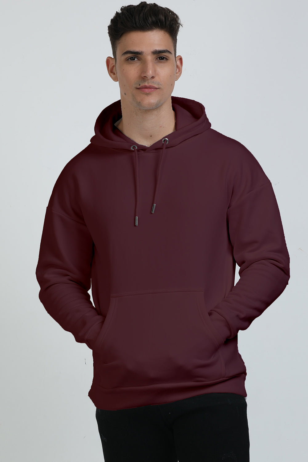 Unisex Oversized Hooded Sweatshirt -Super Combed Bio-Washed Cotton