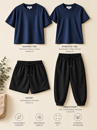 Navy & Black 4-Piece Outfit Kit
