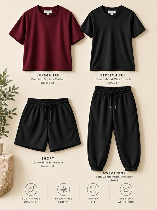 Maroon & Black 4-Piece Outfit Kit