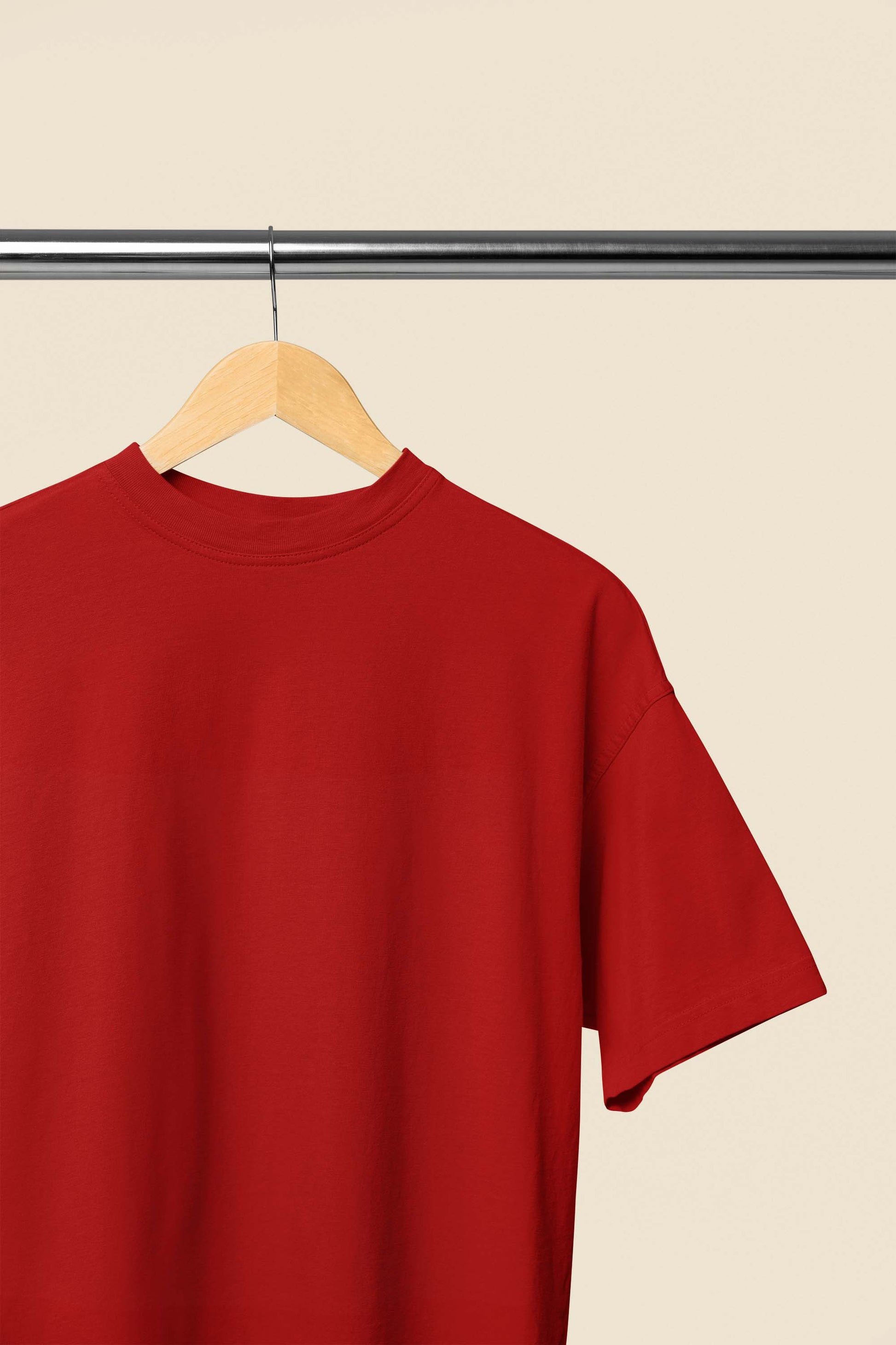 Unisex Oversized Classic Cherry Red T-Shirt