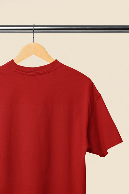 Unisex Oversized Classic Cherry Red T-Shirt