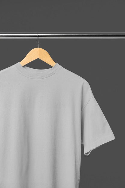 Unisex Oversized Classic Grey Melange T-Shirt
