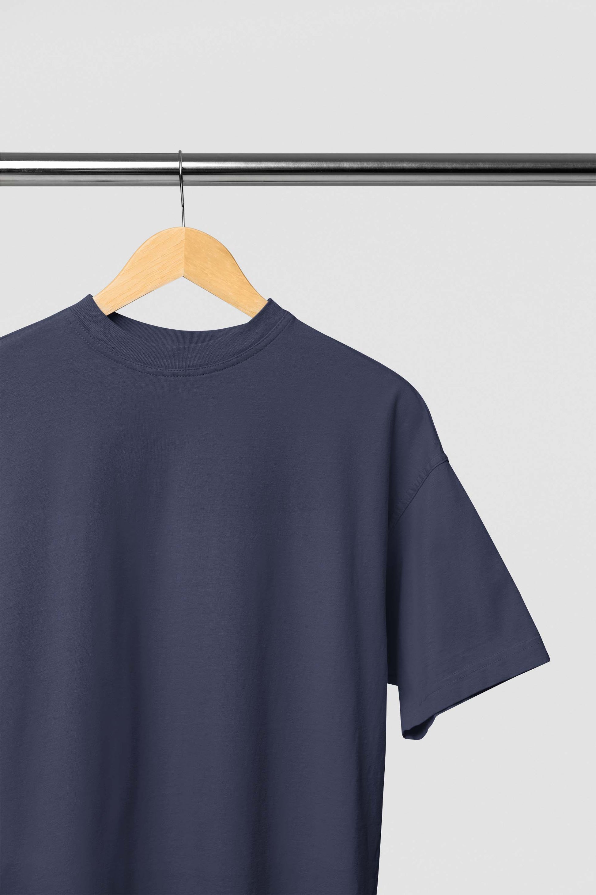 Unisex Oversized Classic Navy Blue T-Shirt