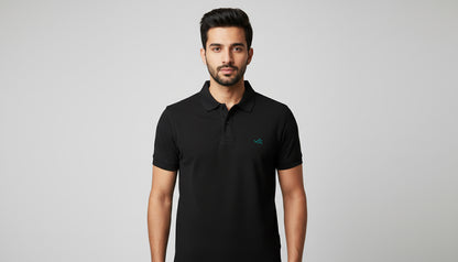The Essential Unisex Cotton Polo T-Shirt - Grey Melange