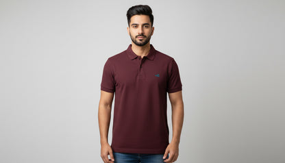 The Essential Unisex Cotton Polo T-Shirt - Grey Melange