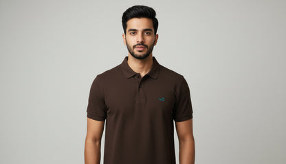 The Essential Unisex Cotton Polo T-Shirt - Grey Melange