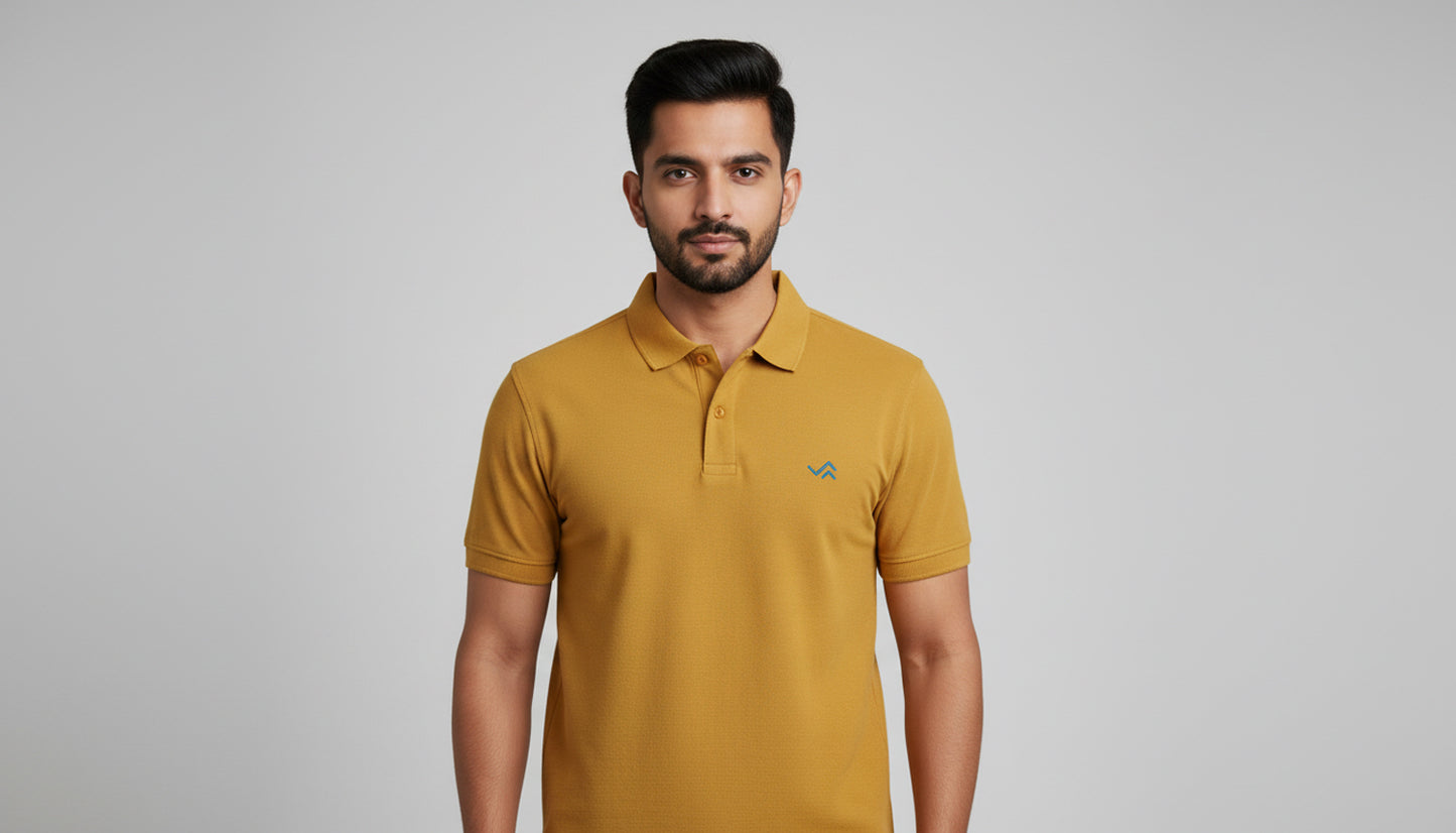 The Essential Unisex Cotton Polo T-Shirt - Grey Melange