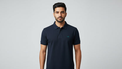 The Essential Unisex Cotton Polo T-Shirt - Grey Melange