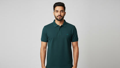 The Essential Unisex Cotton Polo T-Shirt - Grey Melange