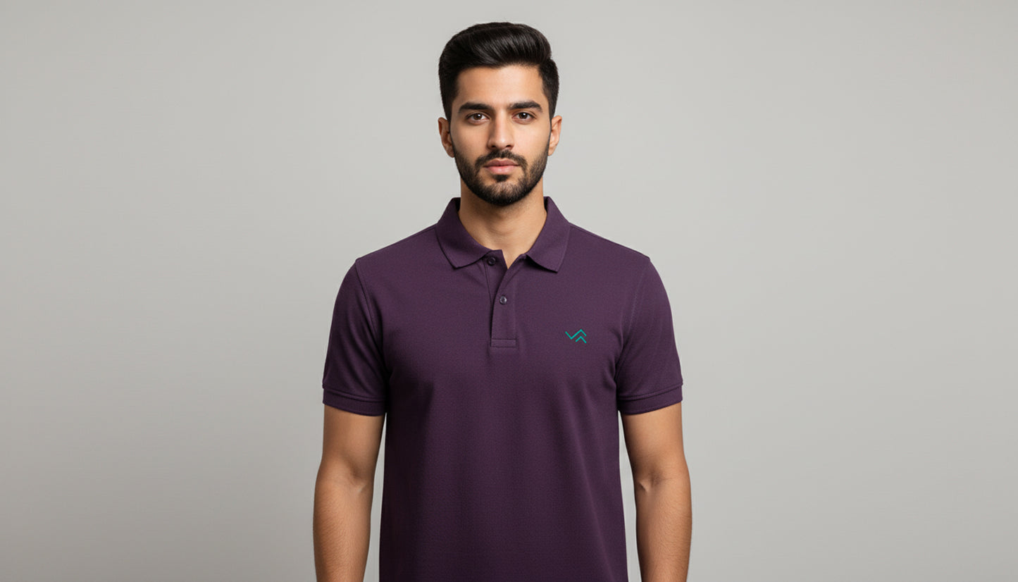 The Essential Unisex Cotton Polo T-Shirt - Grey Melange