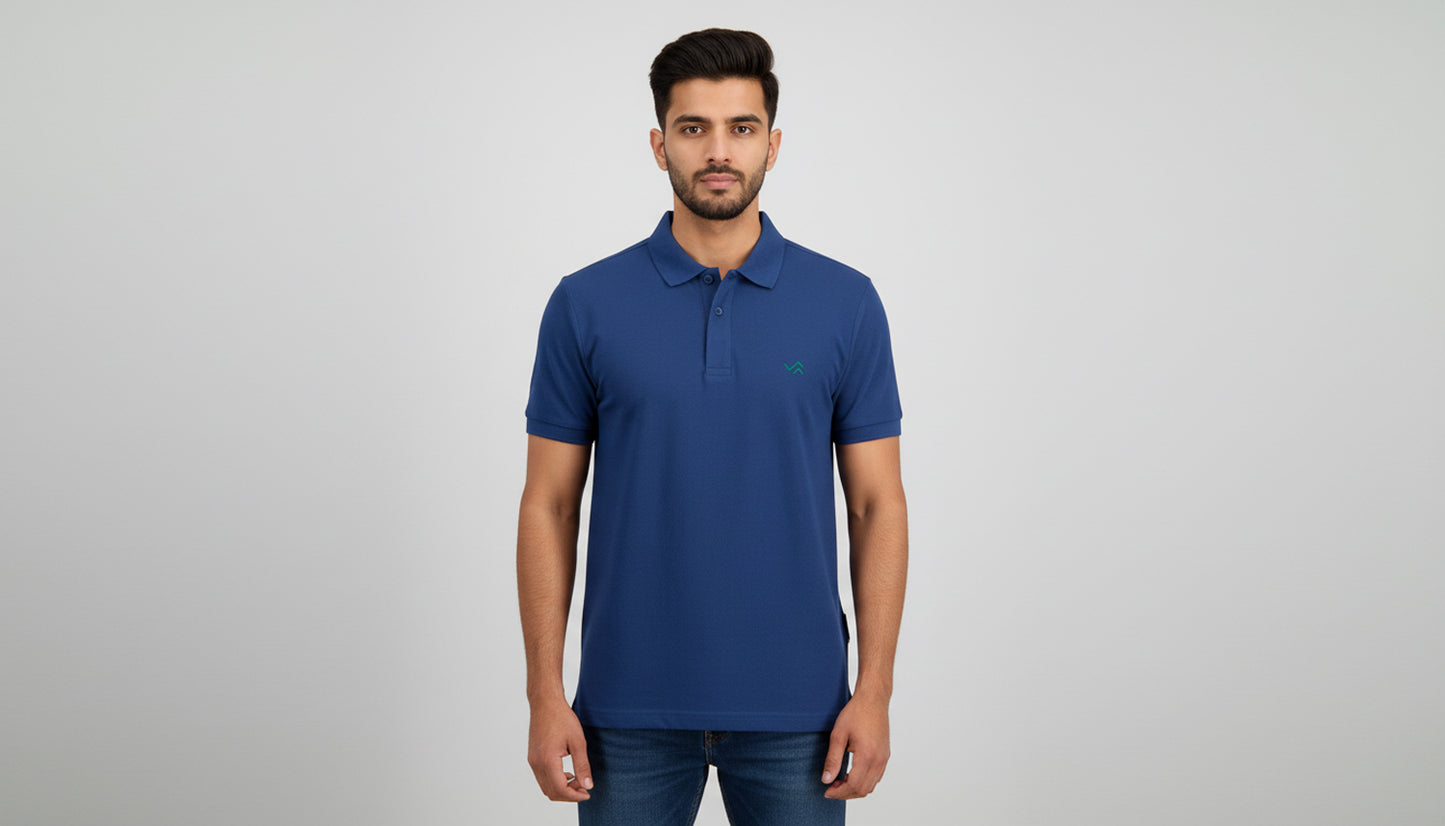 The Essential Unisex Cotton Polo T-Shirt - Grey Melange
