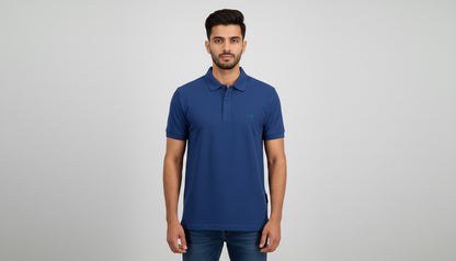 The Essential Unisex Cotton Polo T-Shirt - Grey Melange