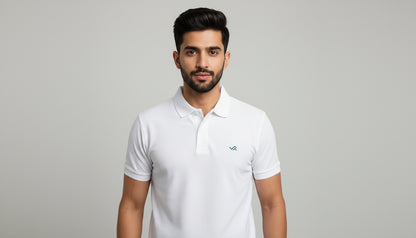 The Essential Unisex Cotton Polo T-Shirt - Grey Melange
