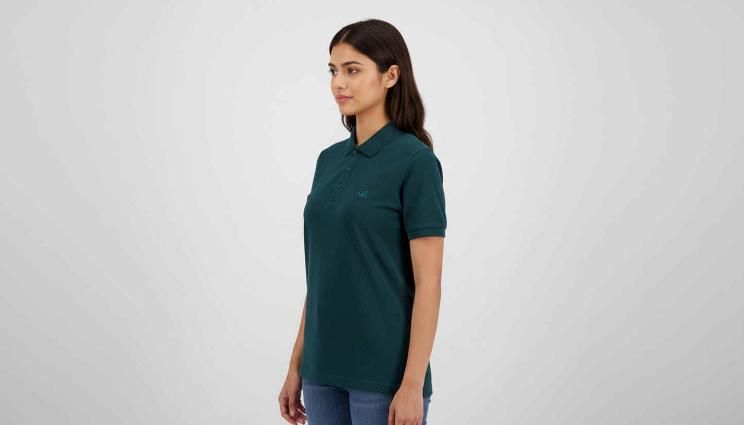 The Essential Unisex Cotton Polo T-Shirt - Grey Melange