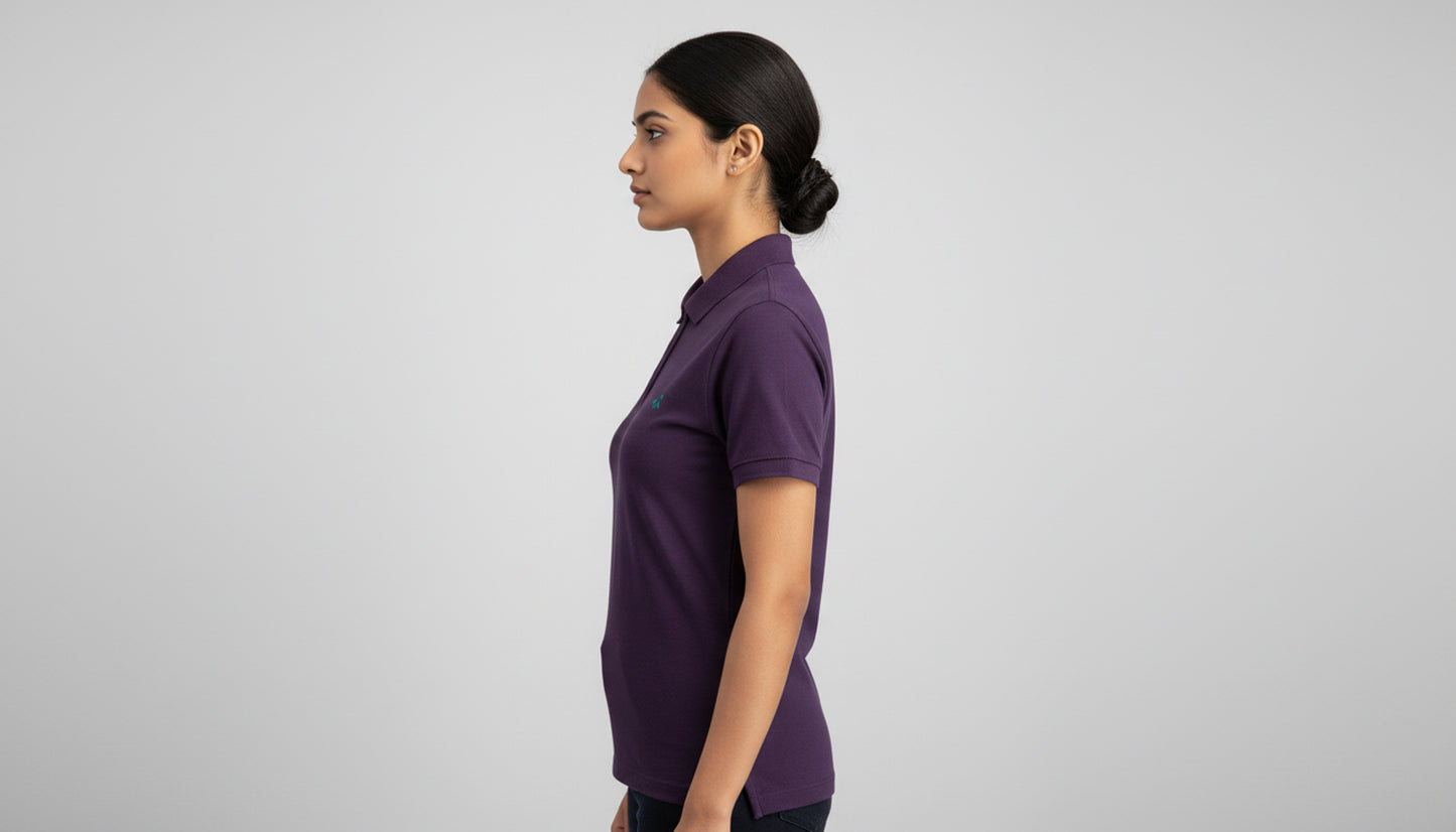 The Essential Unisex Cotton Polo T-Shirt - Grey Melange