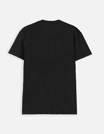 Black V-Neck Cotton T-Shirt | Essential Unisex Fit