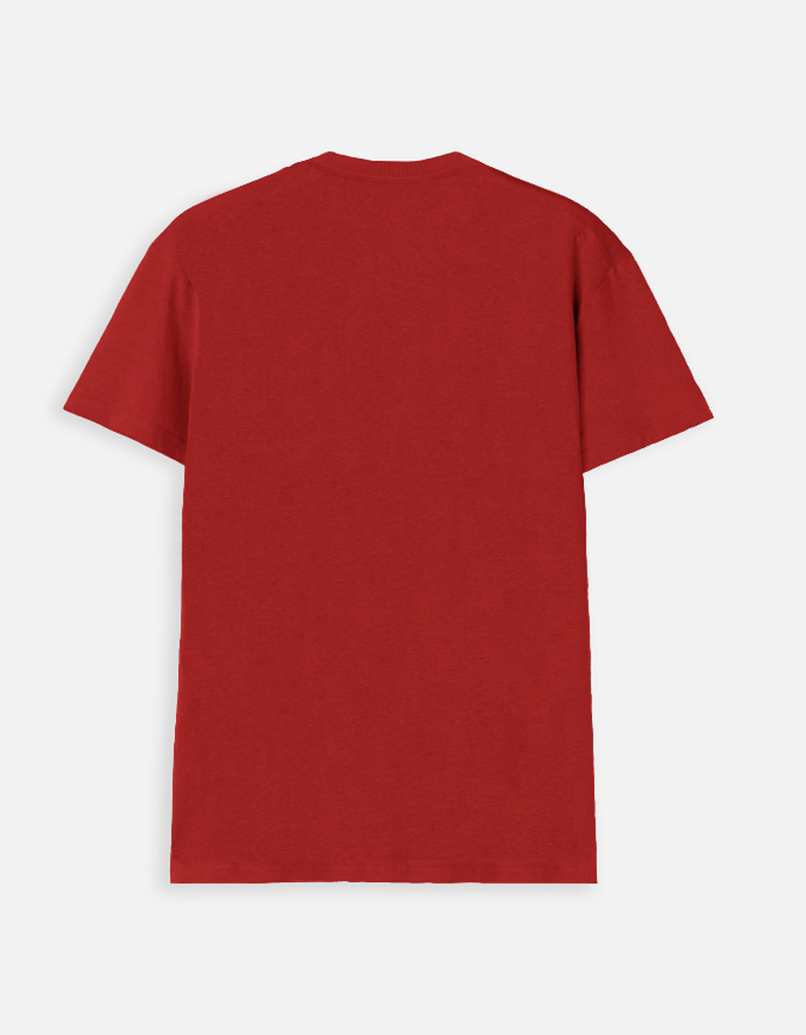 Cherry Red V-Neck Cotton T-Shirt | Essential Unisex Fit