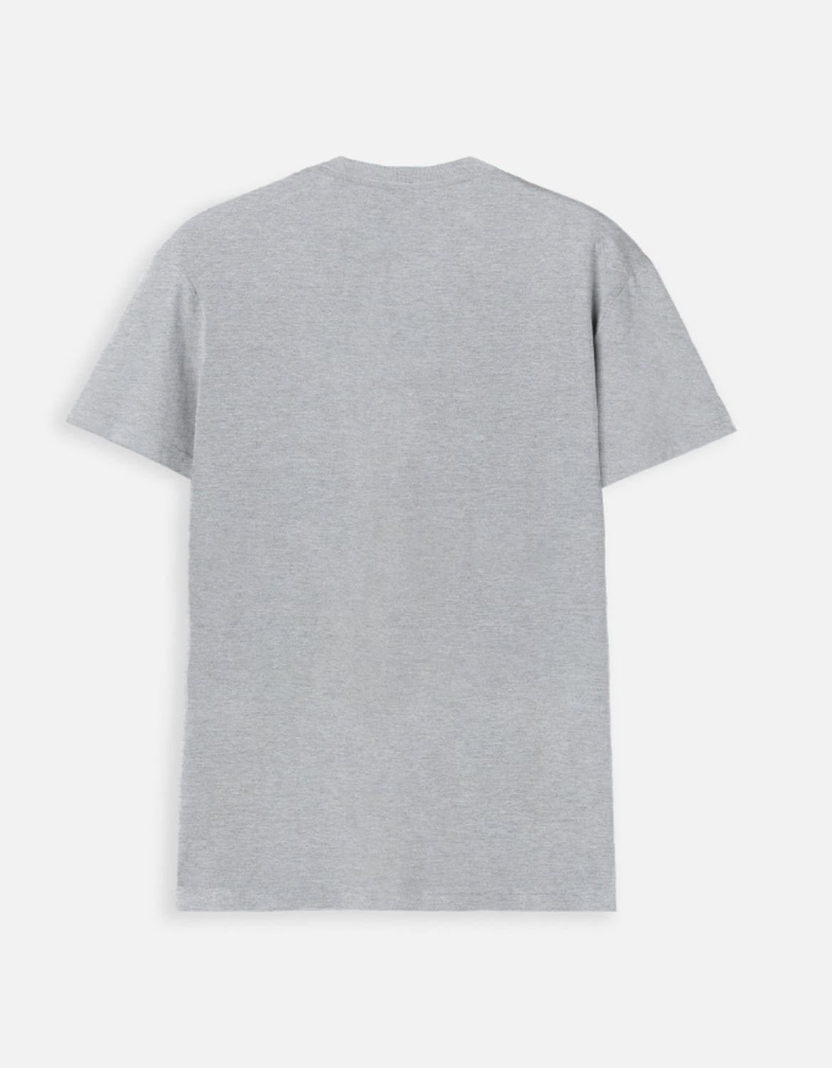 Grey Melange V-Neck Cotton T-Shirt | Essential Unisex Fit