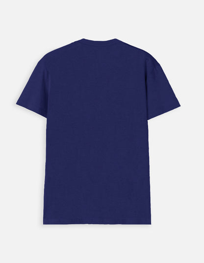 Royal Blue V-Neck Cotton T-Shirt | Essential Unisex Fit