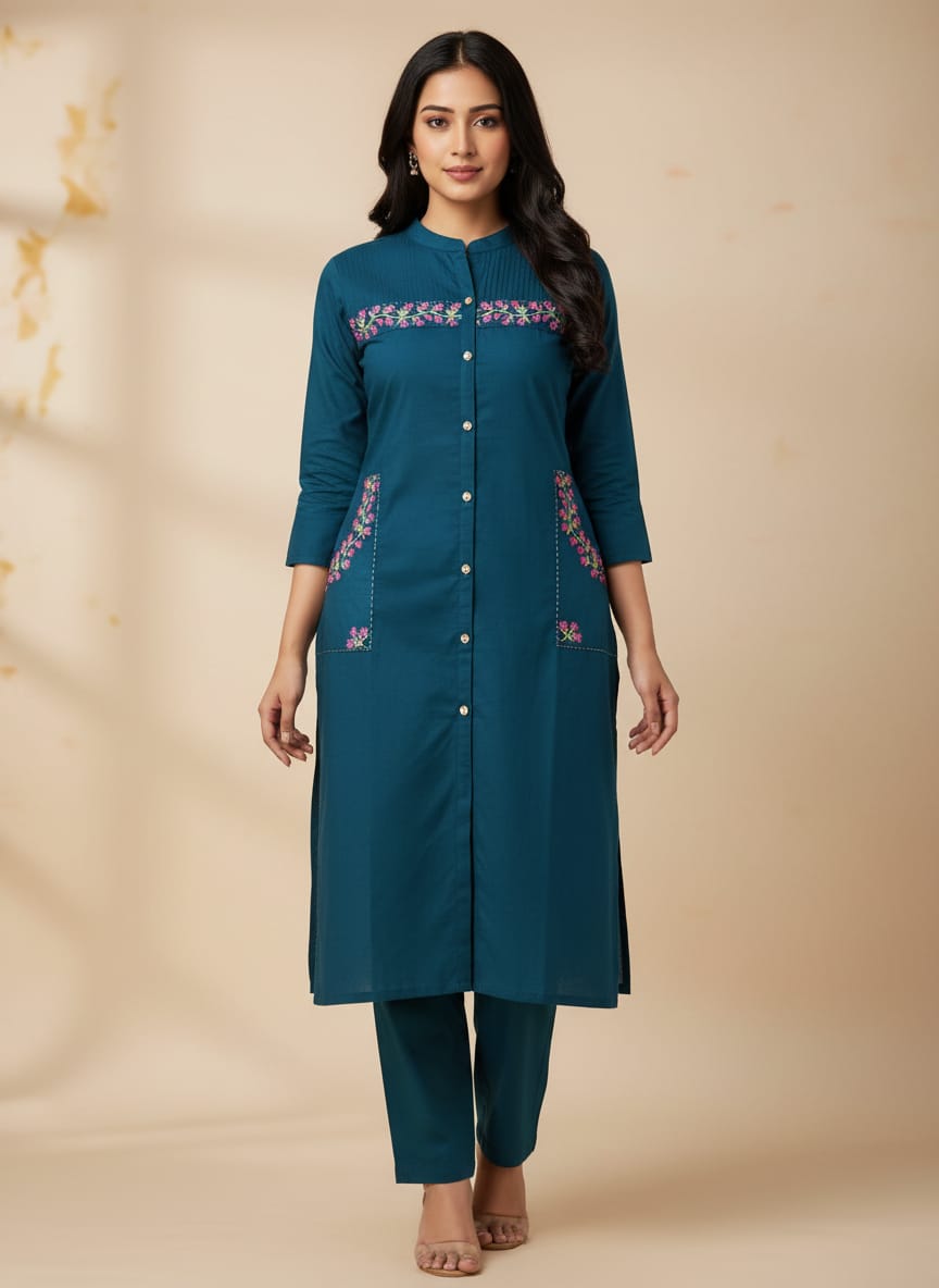 Entimessi Entimessi Black Ikat Cotton Kurti – Pink Diamond Weave Kurta Set Black Casual Cotton Ethnic Kurta Set Ikat Kurti Printed Womenswear